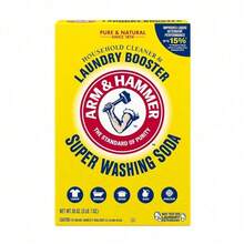 Spring/Summer Special Offers!Large-Capacity Household Pack Cleaning Agent - Laundry Baking Soda; Powerful Stain And Yellowing Removal. Breaks Down Sweat Stains, Oil Stains, Yellowing Of Collars And Cuffs, And Old Stains, Making White Clothes Whiter And Colored Clothes Brighter. - 55盎司 - 查看 3