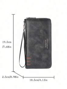 Men's Wallet, Fashionable Large Capacity Multi-Card Slot Casual Phone Pouch Coin Purse Handbag - Multicolor - View 6