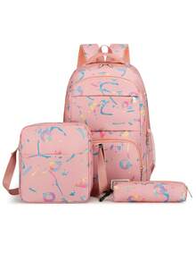 Nuevo conjunto de mochila minimalista, versátil y cómoda de gran capacidad y multifunción, ideal para la temporada de regreso a clases/graduación - Multicolor - Ver 1