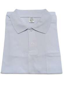 Basic Piqué Polo Shirt With Pocket - White - View 1