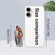 1件/3件定制亚克力照片摆件,可定制您喜爱的角色、情侣、家庭宠物照片,双面效果,精致小巧,是送给爱人的理想礼物,适用于办公桌、家居、情人节、情人节装饰等场合。时尚定制,个性化,独特,是送给男友、女友的理想礼物,适合情人节、周年纪念日、婚礼、客厅、乔迁、办公室装饰等各种场合,尽显优雅格调,象征永恒的爱。 - 彩色 - 查看 13