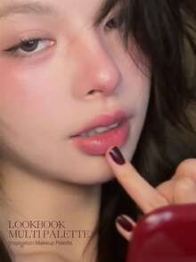 JOOCYEE LOOKBOOK 多功能彩妆盘，集底妆、眼影、高光、腮红和修容于一体，哑光和珠光中性色调，适合日常自然妆容 - 05 "TIPSY NIGHT" - 查看 7