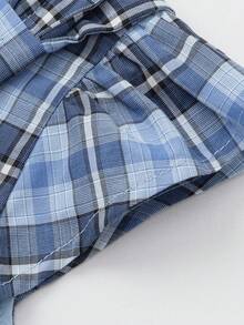 Balabala Đầm hè cho bé gái năm 2026, thiết kế tay phồng, chất liệu cotton mềm mại, nhẹ và thoáng khí, kiểu dáng công chúa dễ thương. - tông màu xanh - Xem 4