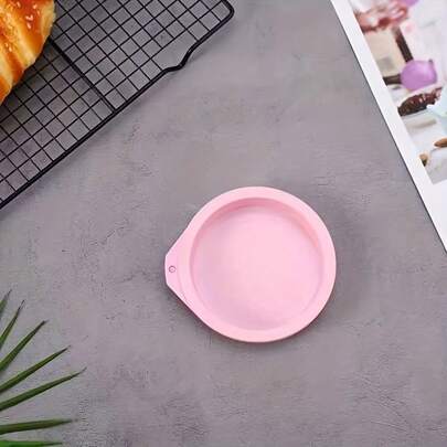 2pcs/1pc 4" Silicone Cake Mold, Round Layered Baking Pan For Oven, Household Baking Tool With Cake Smoother & Spatula. Non-Stick Surface Ideal For Layered Cakes, This Non-Stick Silicone Cake Mold Is Perfect For Home Baking.