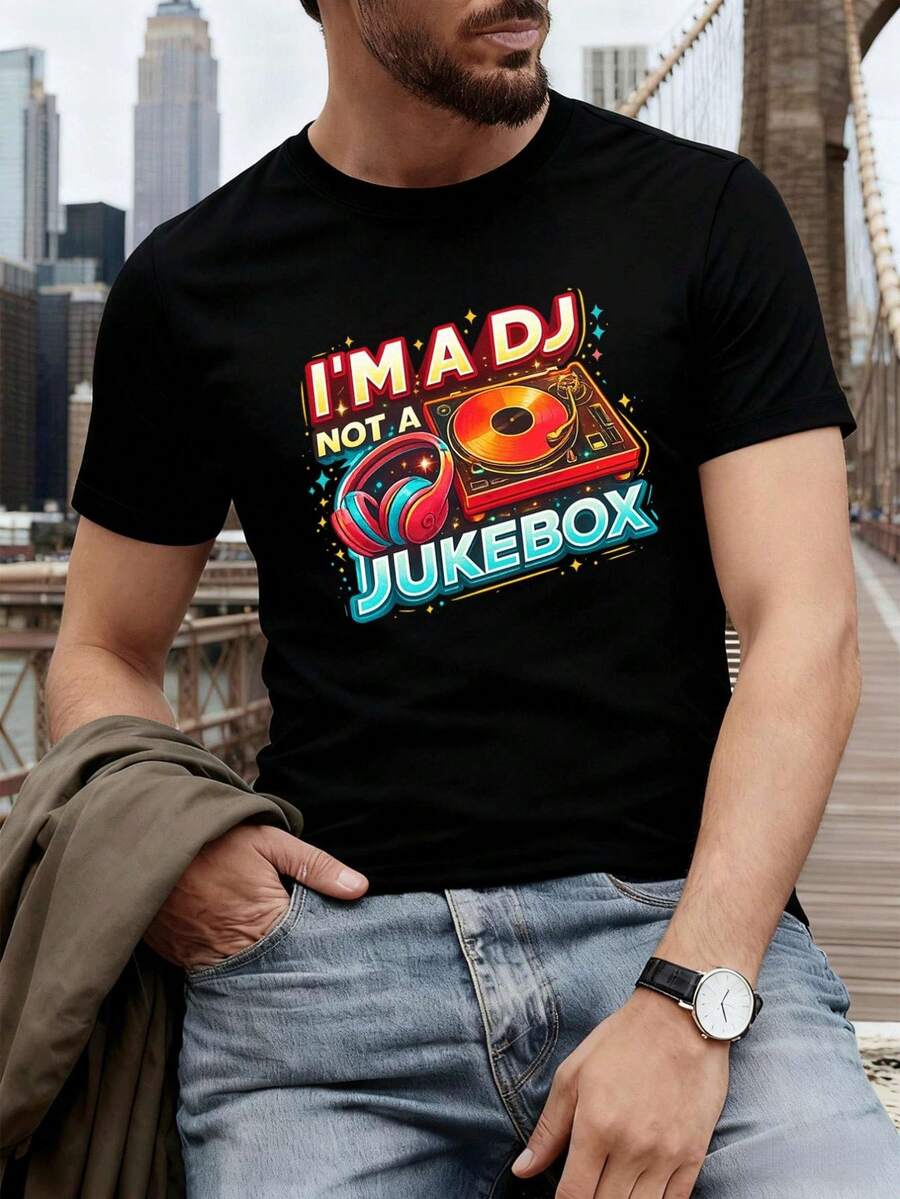 T-shirts pour hommes - Noir - Voir 1