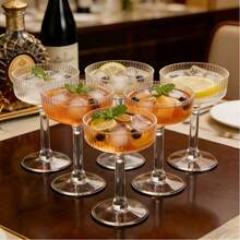 Bộ ly cocktail trong suốt, bao gồm ly Martini, ly Champagne và ly Cocktail, thích hợp cho tiệc sinh nhật, Ngày Valentine, Lễ Phục Sinh, đám cưới, lễ hội và các buổi dã ngoại, v.v. / Bộ đồ ăn cao cấp và trang nhã, lý tưởng cho đám cưới, các sự kiện cocktail và trang trí quầy tráng miệng, có thể tái sử dụng và chống vỡ. - Xem 9