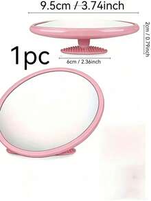 1pc Fashionable Round Wall Mounted Mirror, 360 Degree Parking Lot Inspection Mirror - Bathroom Accessory - Stainless Steel Frame, Makeup Mirror, Bathroom And Bedroom Vanity Mirror, Home Decor, Bathroom Accessory, Easy Installation, Upgraded Anti-Fog Coating, Entryway Wall Hanging Mirror, Home Living Room And Bedroom Decor Wall Mirror, Dedicated For Photography And Videography. - Multicolor - View 17