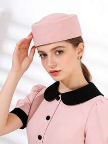 Elegant Women's Felt Beret Hat, Solid Color Retro Fashion Formal Hat, Suitable For Wedding, Party, And Casual Daily Wear - Small Hat - View 14