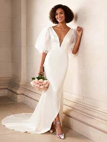 Kitten Heel Low Heel For Women Closed Pointed Toe Pumps Wedding Party Sexy Dress Shoes - 彩色 - 查看 3