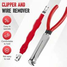 2pcs Electrical Disconnect Pliers Bendable Straight Head Wire Cutters Oil Pipe Disconnecting Pliers Electrical Connector Removal - 1 PC Power-off Clamp + 1 PC Connector - View 5