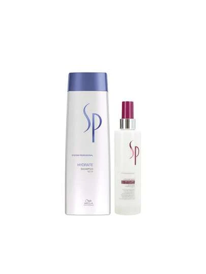 Wella [Bundle] SP System Professional Hydrate Shampoo 250 Ml + Color Save Bi-Phase Conditioner 185 Ml