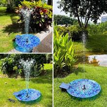 Honche Solar Fountain Pump Kit With Separate Solar Panel, 1.8 W Upgraded Solar Water Pump With 3 M Long Cable & 4 Nozzles Solar Water Fountain For Bird Bath, Outdoor Pond, Patio Garden No Power Storage - 黑色 - 查看 12