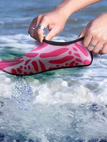 Unisex Fashion Quick-Dry Water Socks, Quick-Dry Water Shoes, Rubber Non-Slip Sole Soft Bottom Beach Shoes, Suitable For Diving, Swimming, Boating, Hiking, Yoga, Indoor Floors, Surfing, Breathable And Lightweight - Multicolor - View 6