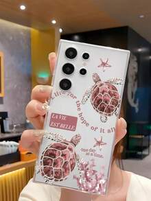 1个幸运海龟海星标语软壳手机壳，兼容华为荣耀、Galaxy A04e/12/A13/A14/A34/A50/A52/A53/A54/S21/S22/S23/S24/S25/S25Ultra/S25FE/S26/S26 Plus/S26 Ultra/S26 Edge、6A/7A/8A、12T/13T/15T/15T Pro - 無色 - 查看 4