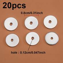 20pcs Stainless Steel Flat Round Spacer Beads, Gold Color, For DIY Jewelry Making Accessories, Bracelets, Necklaces, Jewelry Supplies - Stainless Steel Beads - View 11