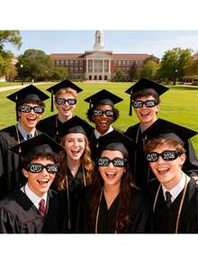 20/1 pièce Lunettes de diplômé 2026, lunettes pour fête de remise des diplômes, convient pour les fournitures de fête, les accessoires pour photomaton, les cadeaux de remise des diplômes, les lunettes DIY, les décorations de fête de remise des diplômes, applicable pour les fêtes de remise des diplômes du lycée et de l'université - Plusieurs styles - Voir 3