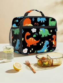 可重复使用保温软午餐袋，返校午餐盒，防漏保冷袋，男女通用 - 綠色 - 查看 11