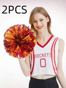 Pompons da cheerleading, pompons da ballo, pompons da competizione sportiva, adatti per basket, eventi sportivi, danza, ginnastica, ballo di gruppo, applicabili a vari eventi di scena - Fiore Flash - Visualizzare 19