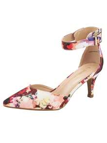 Kitten Heel Low Heel For Women Closed Pointed Toe Pumps Wedding Party Sexy Dress Shoes - 彩色 - 查看 4