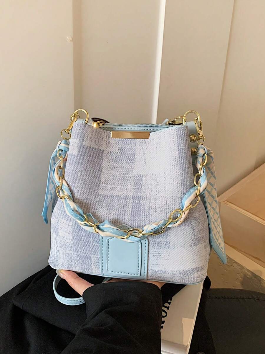 Nouveau sac seau de mode de niche, style décontracté polyvalent rétro classique de haute qualité. Sac à bandoulière large pour femmes, convient pour le travail, les sorties, les courses, l'usage quotidien
