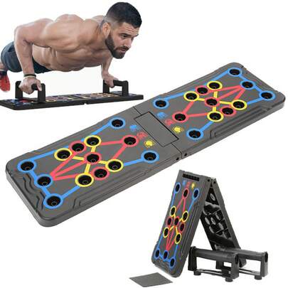 Push-Up Board für Männer und Frauen, multifunktionaler Bauchtrainer für Fitness Zuhause, faltbares Brustmuskel-Trainingsboard