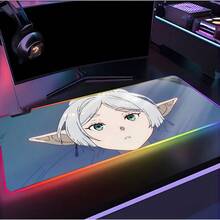 Frieren RGB Gamer XXL Mousepad: Frieren, Gloomy, Sky, Iron!Anime Desk Mat - 3 - View 16