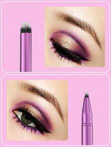 Cọ trang điểm mắt 2 trong 1 đầu nhọn, nhuộm màu tie-dye và tạo hình chính xác, mở ra sự tinh tế kép trong trang điểm mắt! Đầu cọ tròn thon có cảm giác mềm mại, nhẹ nhàng, cho phép bạn dễ dàng tán đều phấn mắt trong hốc mắt, chuyển tiếp đường kẻ mắt một cách tự nhiên và tạo ra vẻ ngoài trang điểm mắt trong suốt và bám màu hơn, tạm biệt đường kẻ mắt sắc nét. - Nhiều màu - Xem 2