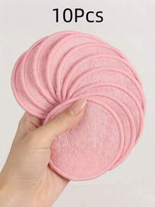 1/5/10pcs Makeup Remover Pads, Quick Cleansing When Soaked, Can Also Be Used With Makeup Remover Water And Facial Cleanser For Deep Cleaning. Machine Washable And Reusable - Multicolor - View 17