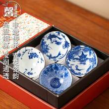 80毫升迷你茶杯，家用功夫茶具，陶瓷功夫茶杯，大师杯，单杯，陶瓷耐热单杯茶具，简约家用茶杯 - 彩色 - 查看 7