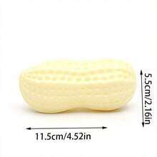 1 món đồ chơi gặm hình hạt đậu giống thật cho chó, đồ chơi gặm nướt bền chắc có tiếng kêu dành cho chó nhỏ. - Màu vàng - Xem 4