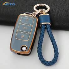 Bao đựng chìa khóa xe hơi bảo vệ toàn diện 360°, phù hợp với các dòng xe Polo, Tiguan, Passat B5, B6, B7, Golf 5, EOS, Scirocco, Jetta MK6, Octavia A5. - A - Xem 13