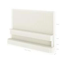 Room Divider,Bedroom,Multi Functional Folding Room Partition Screen With Shelving ,Made Of Kraft Paper, Perfect For Living Rooms, Offices, And Beauty Salons - White - View 14