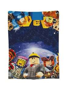 R Robloxs Game Throw Blanket Warm Blankets Breathable Air Conditioner Blanket For Car Classic Outdoor Blankets For Picnic For All Season - Black - View 2