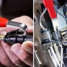 2pcs Electrical Disconnect Pliers Bendable Straight Head Wire Cutters Oil Pipe Disconnecting Pliers Electrical Connector Removal - 1 PC Power-off Clamp + 1 PC Connector - View 10