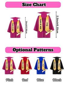 1/3/5 Pcs Personalized Graduation Acrylic Keychains, Custom Text Keychains, Multiple Patterns To Choose From, Two Sizes To Choose From, Perfect For 2026 Graduation Gift For The Year, Stylish And Simple Design, Suitable For Him/Her, Perfect School Supplies, Back To School, Office, Dormitory, Middle School Students - Multicolor - View 3