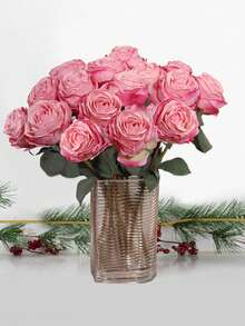 1/3pcs Artificial Flame Rose, White/Pink/Dark Pink, Mother's Day Decor, Wedding Season, Graduation Gift, Candlelight Dinner Decor, School Dorm Office Decor, Outdoor Party Event Holiday Birthday Party Decor, Home Entrance Hotel Restaurant Living Room Bedroom Wedding Kitchen Garden Decor, Valentine's Day Decor, Easter, Spring Summer Decor, All Season Decor - Multicolor - View 7