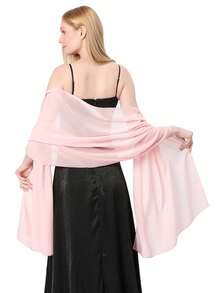 Chiffon Shawl Wrap, Suitable For Brides, Weddings, Formal Dresses And Special Occasions - Royal Blue - View 11