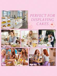 10/50个迷你圆形纸质蛋糕底座，金色慕斯甜点托盘，一次性纸质蛋糕衬垫，适用于婚礼、生日派对甜点展示盘、糕点托盘 - 防油防潮，圣诞节 - 多色 - 查看 2