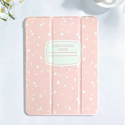 Ốp bảo vệ họa tiết bông tuyết và sổ tay, tương thích với iPad 7/8/9/10.2", thế hệ thứ 10/11 (A16) 2025, có chức năng tự động tắt/mở màn hình và chống rơi vỡ.