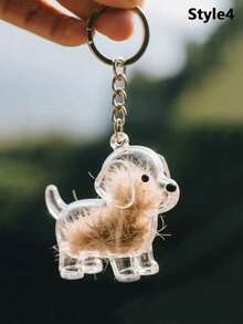 Pet Breed Design Pet Hair Storage Keychain, Dog Breed Memorial Keychain, Multifunctional Pet Memorial Pendant, Hair Storage Bag, Pet Hair Storage And Protection Memorial, Ideal For Remembering Beloved Pets, Pet Accessories, Unique Personalized Pet Accessories - Multicolor - View 12