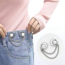 1 chiếc khóa thắt eo bằng hợp kim sắt, có thể tháo rời, không cần may hoặc đóng đinh, định hình eo cho mọi mùa. - Nhiều màu - Xem 3