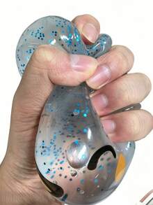 Stress Relieving Squishy Fidget Cube - Sensory Toy For Anxiety Control In Classroom, Outdoor, And Office Settings, Perfect Decoration And Gift For Children And Workers - Transparent Color - View 5