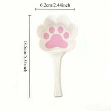3D Printed Pet Food Spoon With Creative Cute Cat Paw Spoon, Pet Cat Scratching, Cat Food, Dog Food And Other Small Animal Feeding Spoons, Available In Two Colors, - Trắng - Xem 5