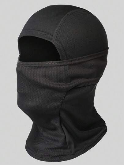 1pc Breathable Mesh Full Face Balaclava, Ski Mask For Men Women, Motorcycle Hood For Cold Weather