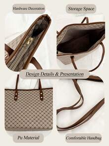 New Fashionable Luxury High-End Versatile Ladies Shoulder Tote Bag Can Be Used As Valentine's Day, Thanksgiving, Halloween,Christmas Gift. - 彩色 - 查看 7