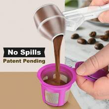 2 Tbsp Reusable Coffee Scoop And Funnel, Suitable For Ground Coffee, Protein Powder, Tea Leaves - White - View 3