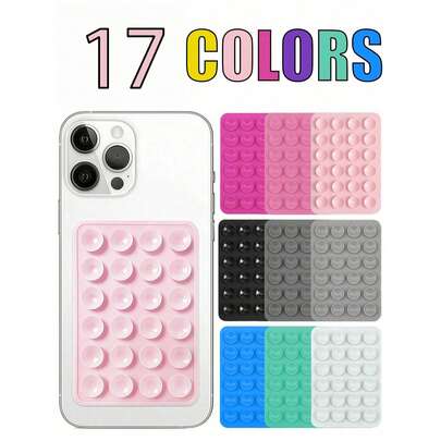 Bộ 24 giá đỡ điện thoại hai mặt có giác hút, mỗi mặt 24 giác hút, giá đỡ có thể tháo rời, chống nước, xoay 360°. Thích hợp cho tường phòng tắm, gương kính, bàn trang điểm và các bề mặt nhẵn khác, không thích hợp cho tường gồ ghề. Phù hợp với tất cả các loại điện thoại và máy tính bảng mini.