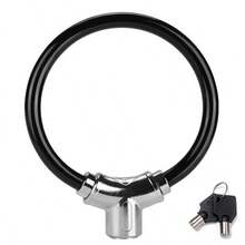 Candado de bicicleta, candado de cable de acero reforzado, candado de aro de aleación, candado a prueba de agua y corte antirrobo para bicicleta de montaña, bicicleta de carretera, bicicleta eléctrica - Multicolor - Ver 9