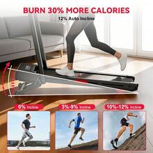 Homefitnesscode Y5 Folding Treadmill With 12% Auto Incline And 2.5HP Brushless Motor, With Optional Handrail - UK Plug(220-240V) - View 10