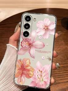1个时尚花卉珍珠标语软手机壳，兼容华为、荣耀、Galaxy等手机 - 無色 - 查看 6